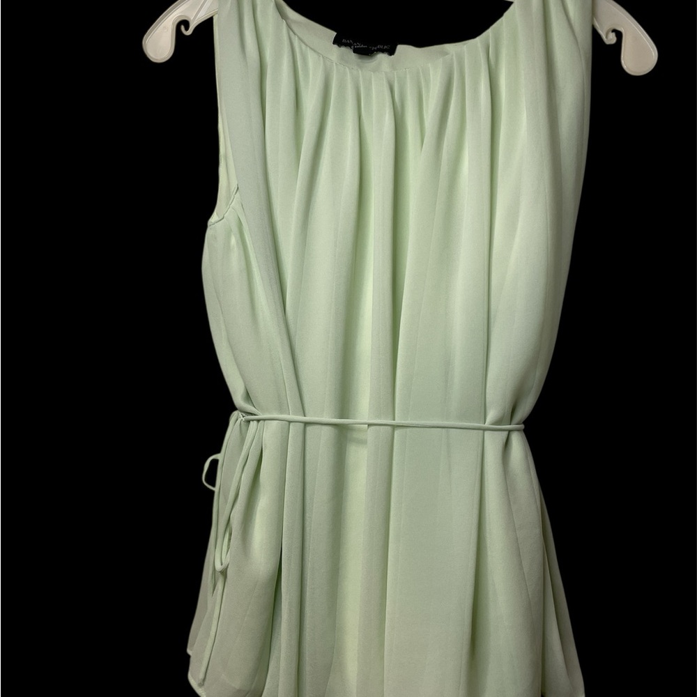 Banana Republic Light Green PLEATED TOP
